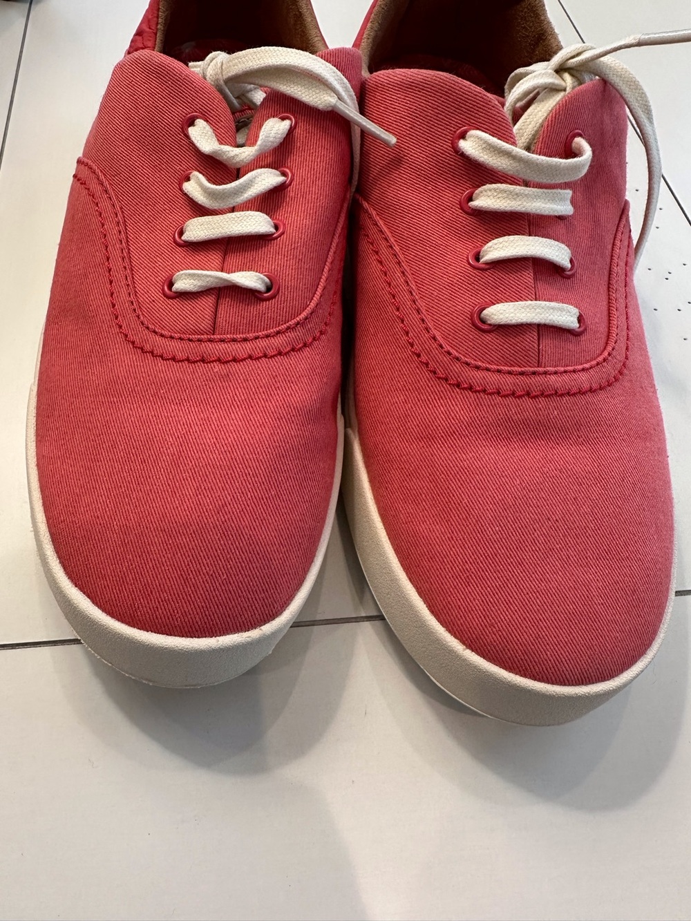 OluKai Pink Canvas Sneakers - Women's W9.5 New Without Box - Picture 12 of 12